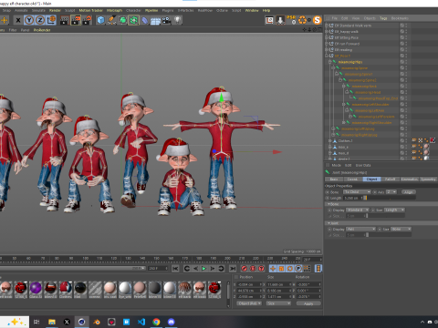 Happy Elf Character 3D मॉडल