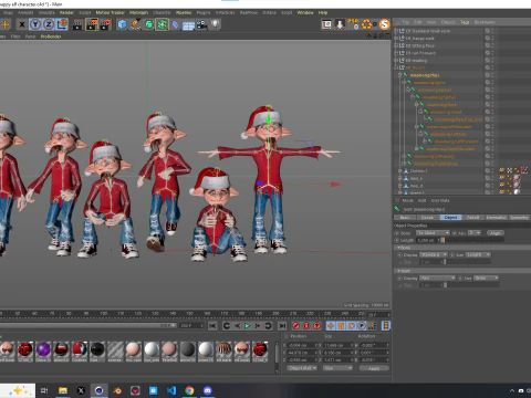 Happy Elf Character 3D Model