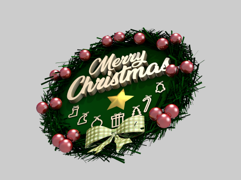 Green Garland 3Dモデル
