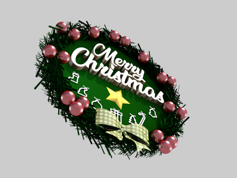 Green Garland 3Dモデル