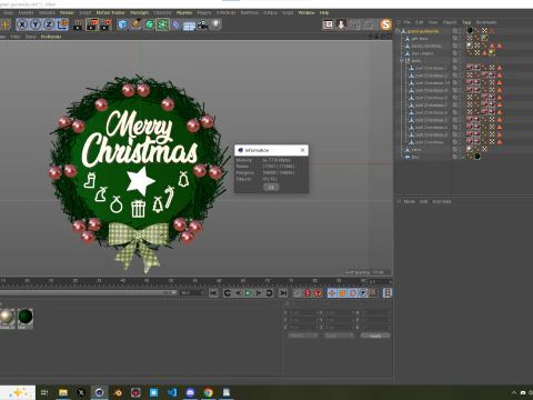 グリーンガーランド 3Dモデル