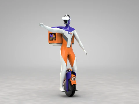 Express Robot 3D Model