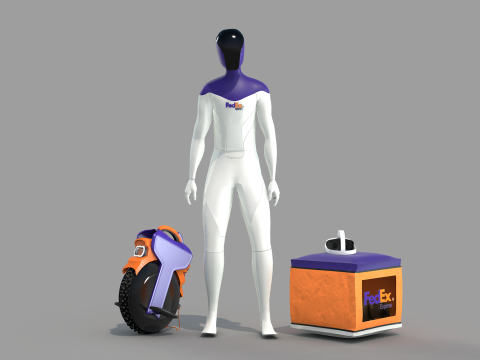 Express Robot 3D मॉडल