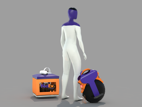 Express Robot 3D मॉडल