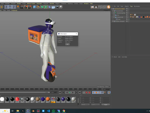 Express Robot 3D Model