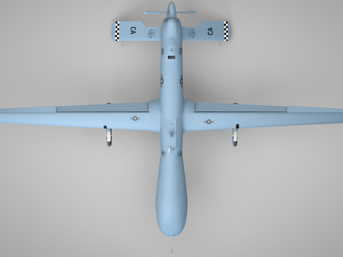 US Drone Militar Predator Mq-1B 3D मॉडल