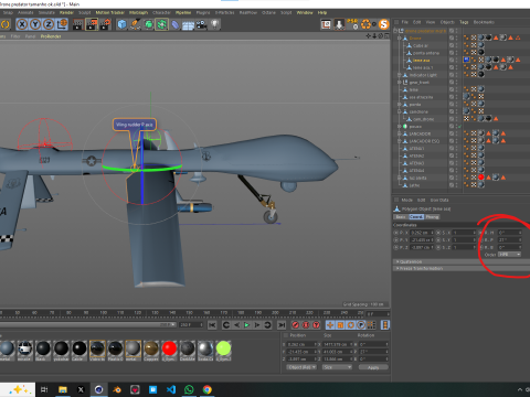US Drone Militar Predator Mq-1B 3D मॉडल