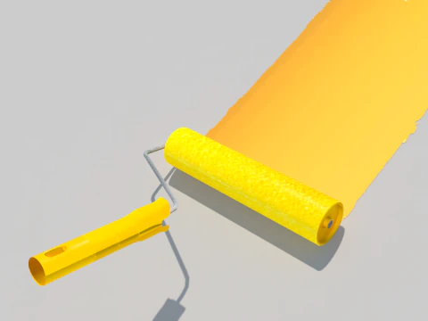 Paint Roller 3D Model