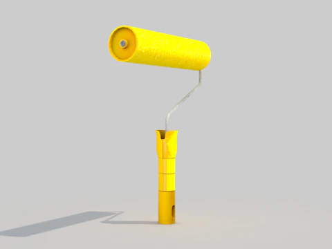Paint Roller 3D Model