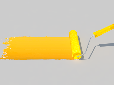 Paint Roller Model 3D