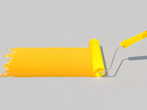 Paint Roller 3D Model