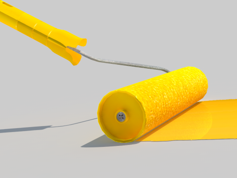 Paint Roller Model 3D