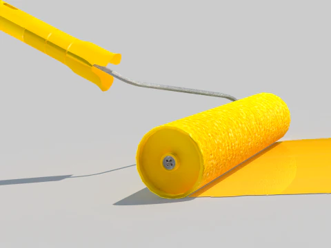 Paint Roller 3D Model