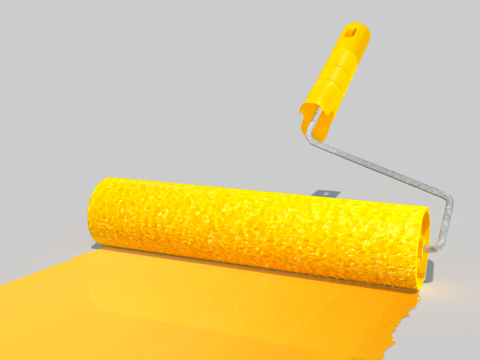 Paint Roller Model 3D