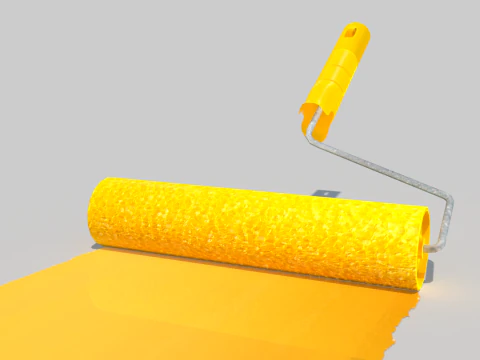 Paint Roller 3D Model