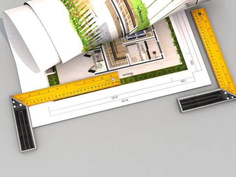 Алюминиевый квадрат 3D Модель