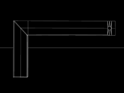 Aluminum Square Model 3D