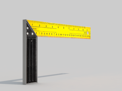Aluminum Square Model 3D