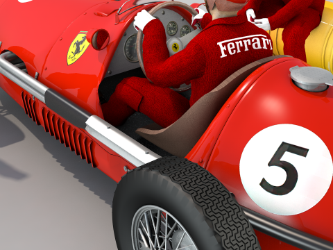 Ferrari 500 F2 1952 and Team Modello 3D