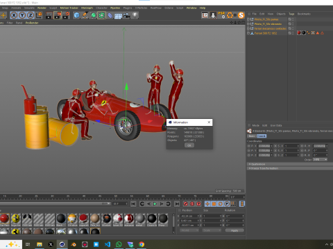 Ferrari 500 F2 1952 and Team Modello 3D