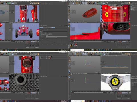 Ferrari 500 F2 1952 and Team Modello 3D