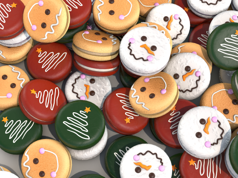 Funny Cookies 3D Model