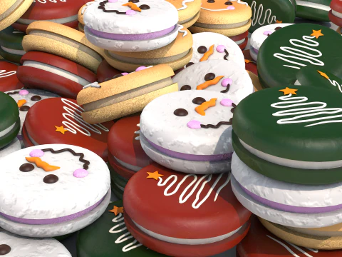 Funny Cookies 3D Model