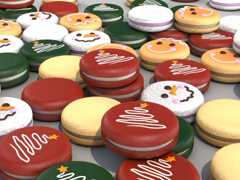Funny Cookies 3D Model