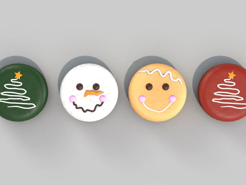 Funny Cookies 3D Model