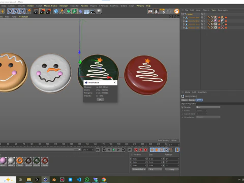 Funny Cookies 3D Model