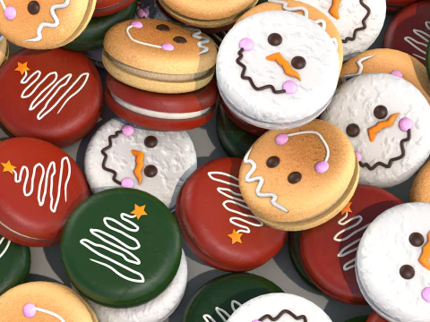 Funny Cookies 3D Model