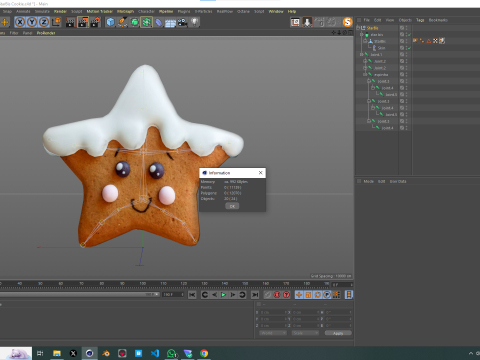 Cookie Star Bis 3D Model