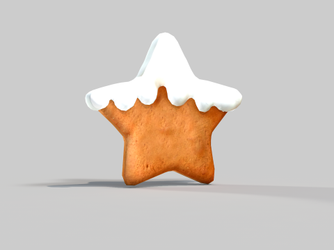 Cookie Star Bis 3D Model