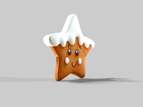 Cookie Star Bis 3D Model