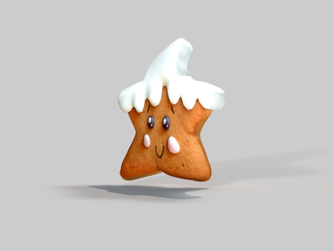 Cookie Star Bis 3D Model