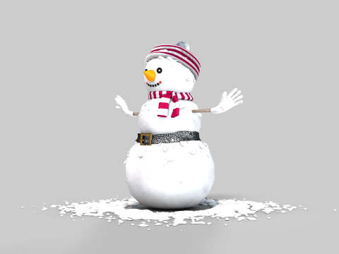 Snowman in The Snow 3Dモデル