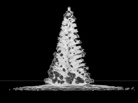 Pine Tree in The Snow 3D Model
