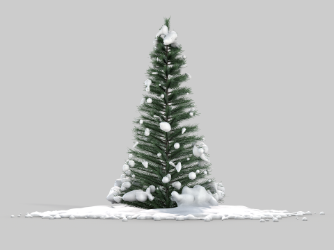 Pine Tree in The Snow 3D मॉडल