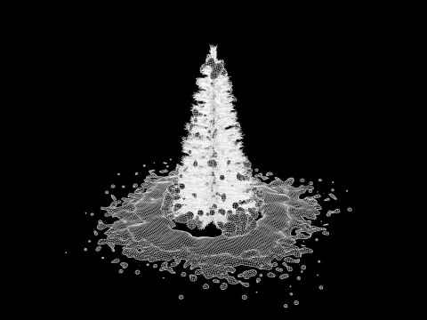 Pine Tree in The Snow 3D Model