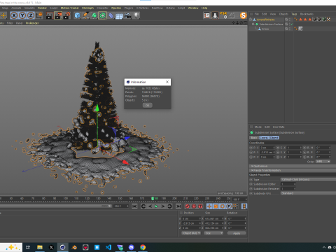 Pine Tree in The Snow 3D मॉडल