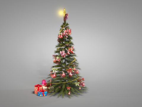 Christmas Pine Tree Modelo 3D