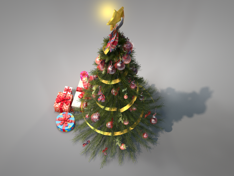 Christmas Pine Tree Modelo 3D