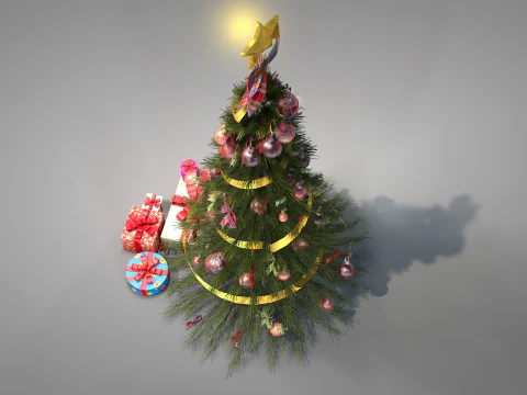 Christmas Pine Tree 3D Model