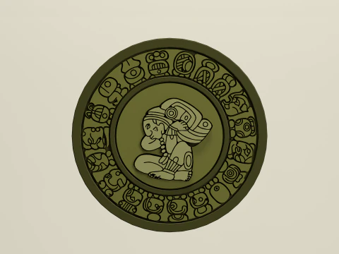 Mayan Calendar 3D Model