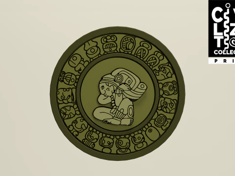 Mayan Calendar 3D Model