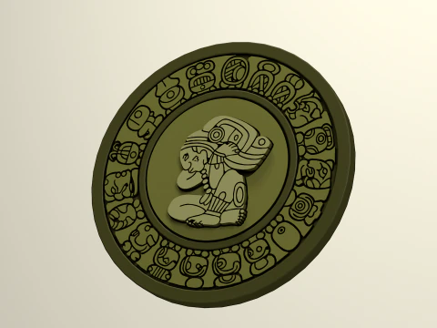 Mayan Calendar 3D Model