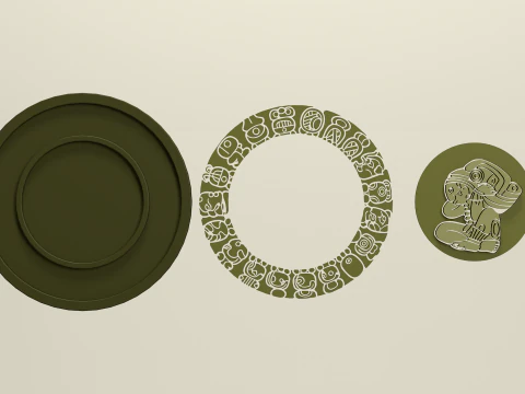 Mayan Calendar 3D Model