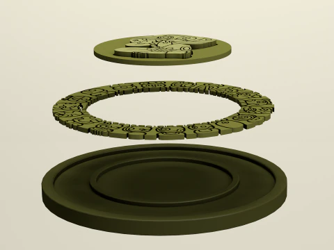 Mayan Calendar 3D Model