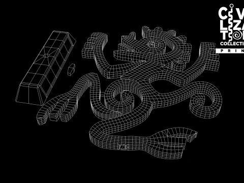 Symbol Civilization 001 3D Model