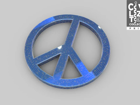 S&iacute;mbolo Paz Modelo 3D